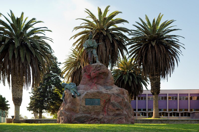 Memorial site commemorating the Herero and Nama genocide in Namibia